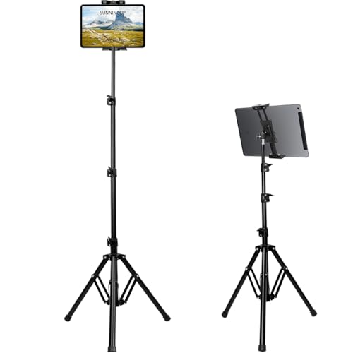 SUNNINGUP Trípode para Tablet de 4,5 a 13 Pulgadas, Soporte para Tablet 65 Pulgadas Tubo de Metal...