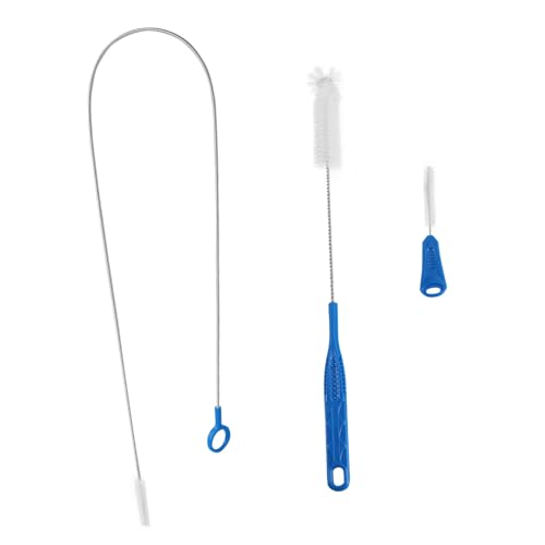 Healeved Straw Brush Bottle Tube Cleaner Set 3pcs Home Cleaning Brush for Straws and Bottles Random Color