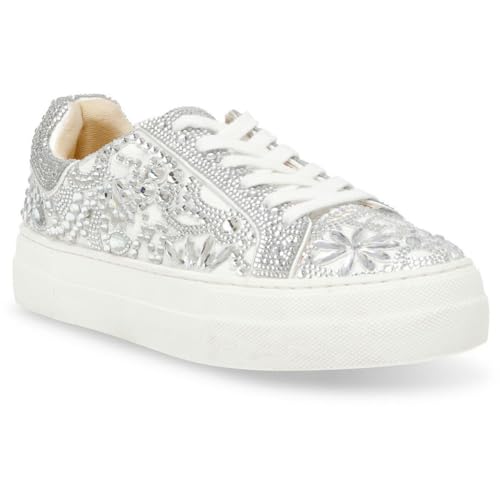Betsey Johnson Womens Reily Lifestyle Rhinestone Casual and Fashion Sneakers2