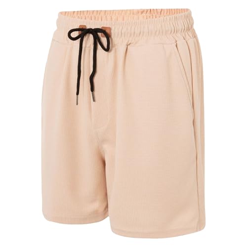 Shorts deportivos para hombre con bolsillos y cintura ajustable miniatura 1