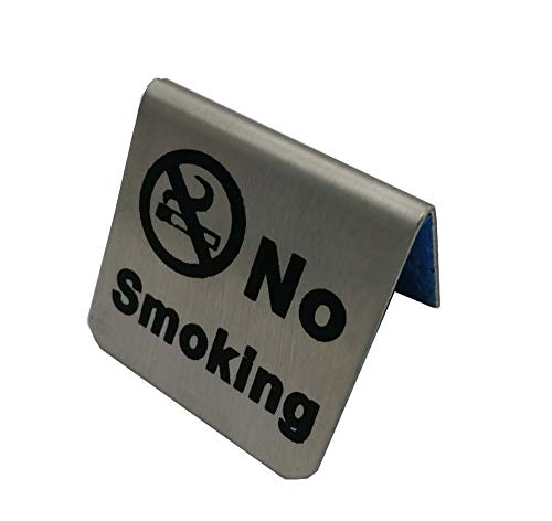 Segnaposto in acciaio inossidabile Non fumatori