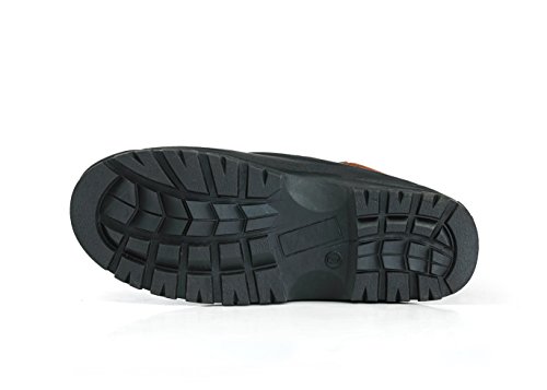 kingshow - Mens M1280 Waterproof Rubber Sole Winter Snow, Brown 38341-10.5D(M) US4