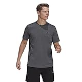 adidas mens FR Tee Dark Grey Heather/Black XX-Large