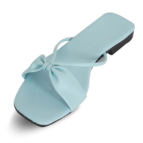 Image of Women's Slippers | Comfortable Flat Chappals for Women with Bow Detail | Stylish Casual Chappals, Trendy Summer Sandals, Comfortable Footwear for Daily Use