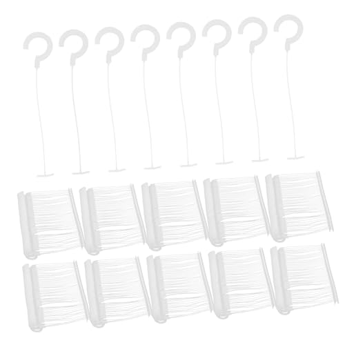 BUTIFULSIC 5000pcs Hook Glue Needle Plastic Fasteners Tagging Hooks Hanging Tag Fasteners Clothing Hanging Tag Hooks Label Hanger Hook Fasteners Clothes Tag Hook Tagging Fasteners