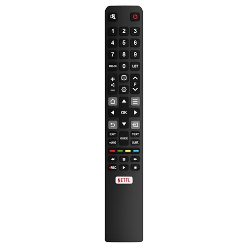 Riry Replacement TCL TV Remote Control RC802N for TCL Thomson smart tv remote control 4K LCD LED TV - NO SETUP REQUIRED