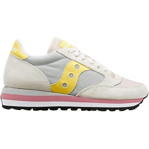 Saucony Women's Jazz Triple Sneaker, Gray/Yellow, 52