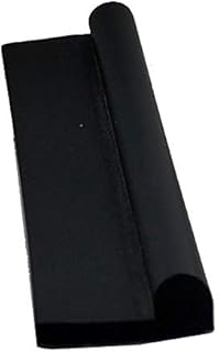 Herco 38P-1410B Closed-Cell Expanded Black Neoprene Rubber Sponge P-Shaped Seal Gasket - 5/16