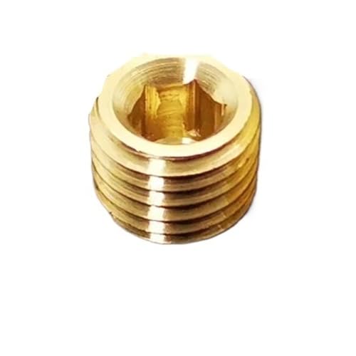 Conector de latón hexagonal M12x1 con rosca macho para tuberías 2