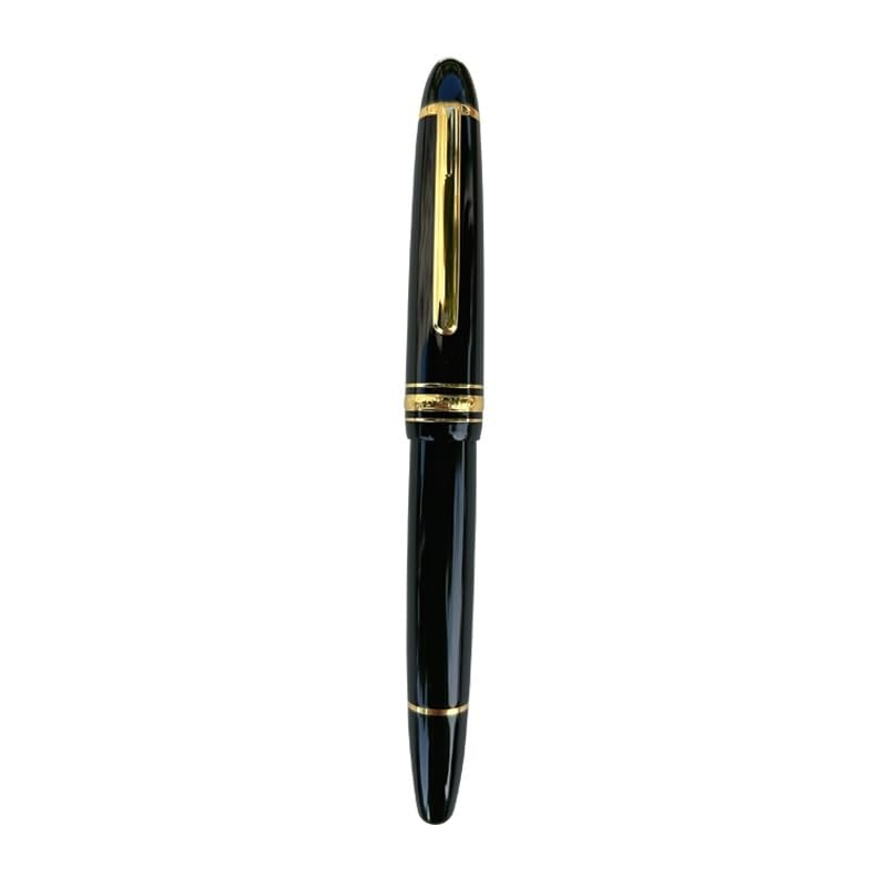 Stylo plume à piston résine papeterie d'écriture pointe couteau polie main