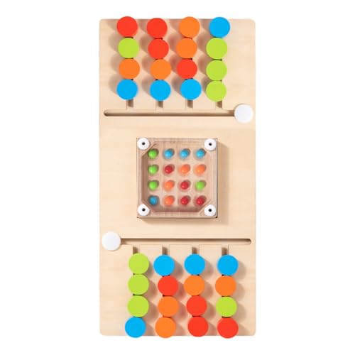 De Combinación De Colores - Tablero De Juegos Mentales | De Bloques Deslizantes De Madera - para Estudiantes Niños Y Niñas Hogar Guardería Jardín De Infancia Día del