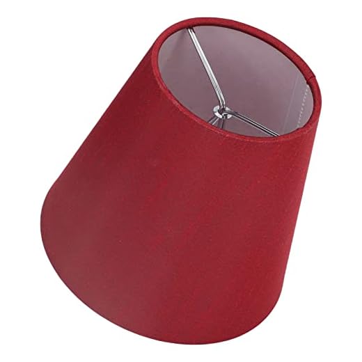 Pantalla de Lámpara Moderna, Buena Transmisión de Luz Amplia Aplicabilidad Resistente Al Desgaste Pantalla de Lámpara E14 de Tela de Hierro Simple Moderna para Bombilla en(A3 01 Vino Tinto)