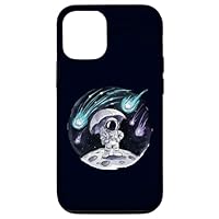 iPhone 15 Mooning It! Astronaut with Umbrella Ready for Meteor Shower Case