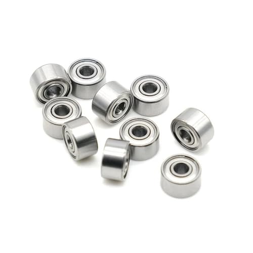 Roulement à billes MR115ZZ 5x11x4 mm en acier chromé pour micro-moteurs (Lot de 4)