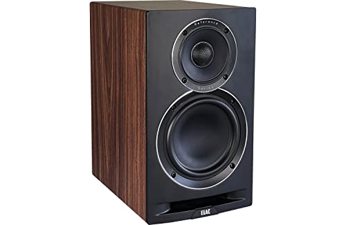 Elac Ubr62 Uni-Fi Reference 3-Way Home Audio Bookshelf Speakers (Walnut/Black), 140 Watt, Dual Flared Vents For Lower Noise And Higher Bass, 6.5" Woofers (Uni-Fi Reference Speakers Only) #TOP3