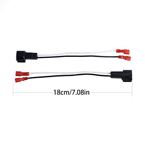 HSTECH 72-5600 2 Pairs (4 Pack) Wire Cable Wiring Harness for Ford Lincoln Mercury Mazda Speakers Adapter Connector Adaptor Plug