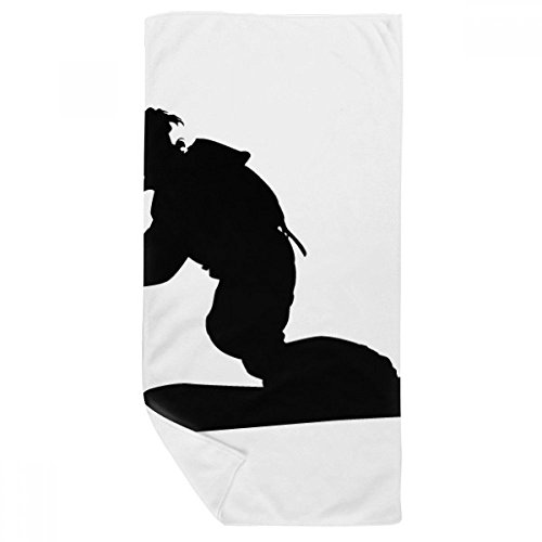 Serviette de bain ski ultra douce débarbouillette multicolore 35x70 - 2