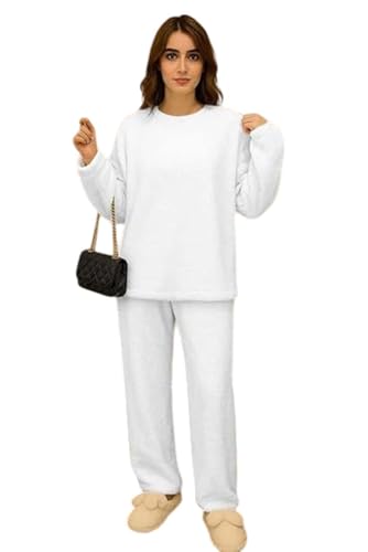 Image of KOTTY Women's Winter Coral Tracksuit - Cozy Two-Piece Coord Set for Stylish Comfort, Warmth, and Relaxed Winter Lounging