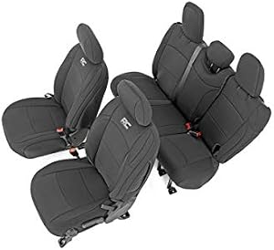 Rough Country Neoprene Seat Covers for Jeep Wrangler JL 4-Door (2018-2024)