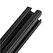 GTPBAO 4pcs Black 2020 Aluminum Profile T Type Slot Linear Rail Extrusion Frame Bracket Industrial Assembly Line Extruded Rail(250mm)