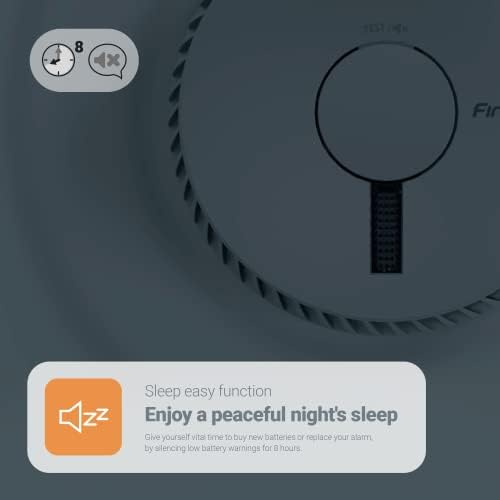 FireAngel Optical Smoke Alarm with Escape Light & 3 Year Replaceable Batteries, FA6611-R (ST-623E replacement, new gen) , White