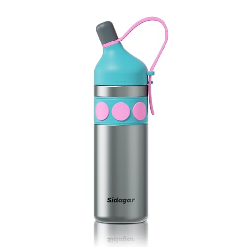 Sidagar 24 oz Sports Tumbler, Stainless Steel Vacuum Water Bottle Insulated Iced Travel Coffee Cup Double Wall Flask (Dark Grey)