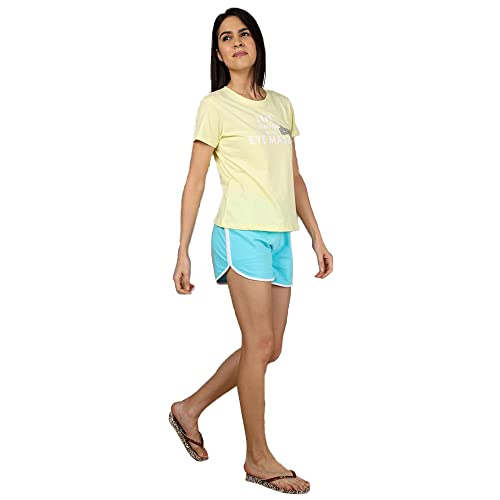 Image of INSENSE by Shoppers Stop Cotton Printed Regular Neck Womens White T-Shirt