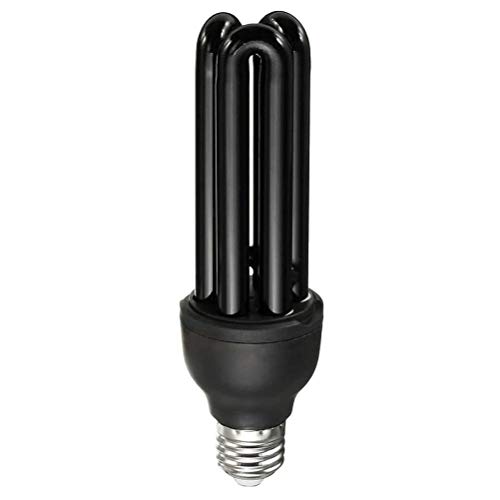 Rengue Bombilla de Luz Negra de 40 W, Lámpara Fluorescente de 365 Nm para Decoraciones de Fiestas Comprobación de Moneda con Base E27 para Detección de Manchas de Mascotas (A)