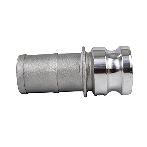 Quafwia 2 Pcs Aluminum 2 Inch Camlock Fittings Type E Cam & Groove Hose Fittings, 2 Inch Cam Lock Fittings Male Adapter X 2" Hose Shank Cam Lock Fittings 2 Inch Camlock Coupling #TOP4
