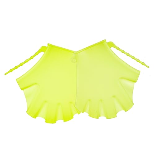 KOMBIUDA 2Pcs Swim Paddles Swimming Pool Gloves for Learning Training Unisex Flippers for Water Resistance Workout Upper Body Muscle Toning