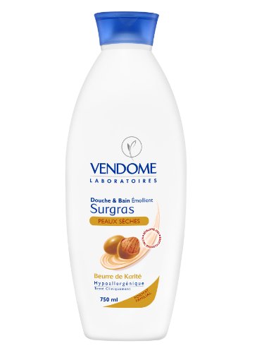 Laboratoires Vendôme - Douche et Bain Surgras - Peaux Sèches - Karité - Flacon 750 ml
