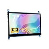 7 Inch HDMI Display Monitor 1024x600 IPS Screen with Capacitive Touch- Portable HD Monitor for Raspberry Pi, PC, Laptop, DIY Projects w/Micro USB Power, Mounting Holes & Adjustable Brightness