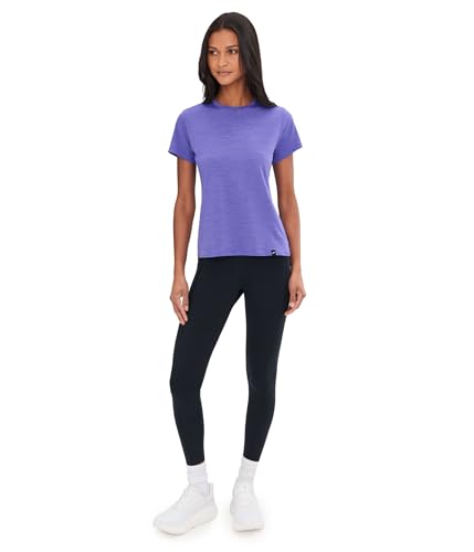 Brooks Womens Luxe Short Sleeve Heather Violet Small - image 2