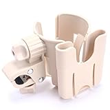 ヒロワールドトレード ベビーカー用 ドリンクホルダー 白色 ベージュ カップホルダー 携帯ホルダー (アイボリー)