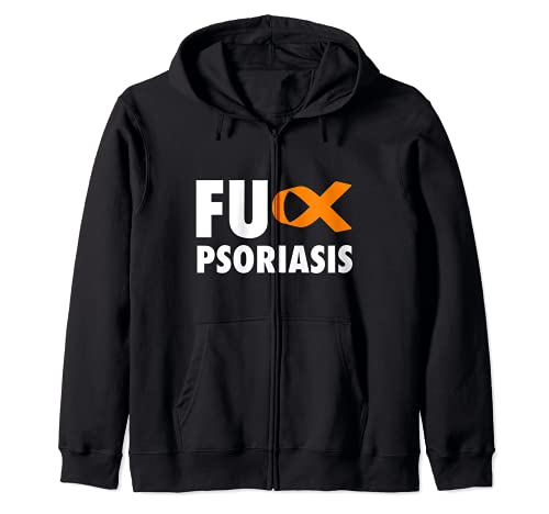 FU Psoriasis Orange Ribbon - Psoriasis Sudadera con Capucha