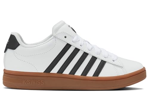K-Swiss Court Tiebreak II Basket Femme en cuir blanc pour un style tennis classique