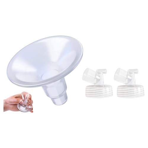 Image of Idaho Jones Ultimate Pumping Combo: Cushy Silicone Flanges, Idaho Jones - Pack of 2, 24mm + Spectra Base Connectors - Optimal Comfort and Seamless Adaptability