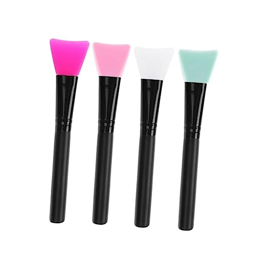 ERINGOGO 4Pcs Silicone Face Brush Flat Head Applicator for Facial Body Lotion Butter Easy to Clean Durable for Sensitive Skin Home Professional Use