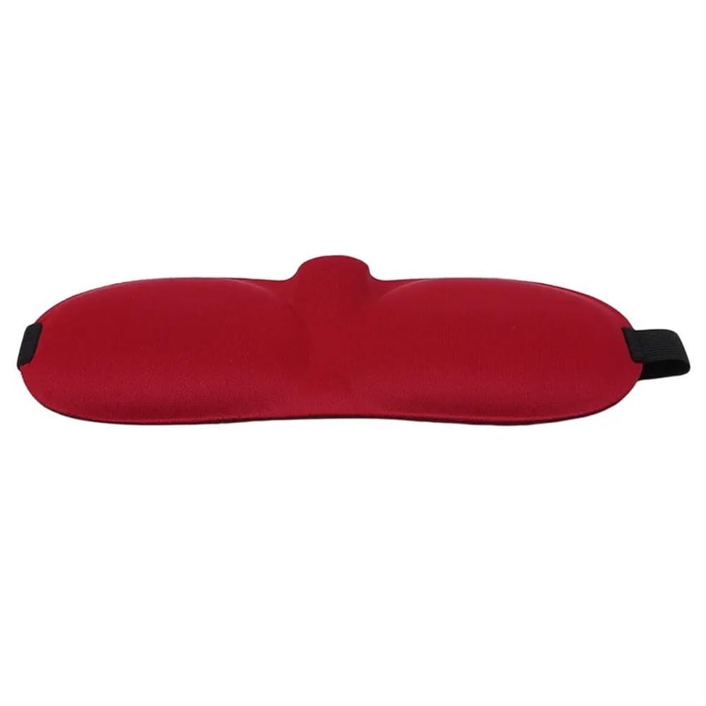 1/2/3/4 antifaz para dormir 3D para dormir, cubierta de sombra de ojos, parche de ojos para mujeres y hombres, suave, portátil, antifaz de viaje (rojo vino, 3 piezas)