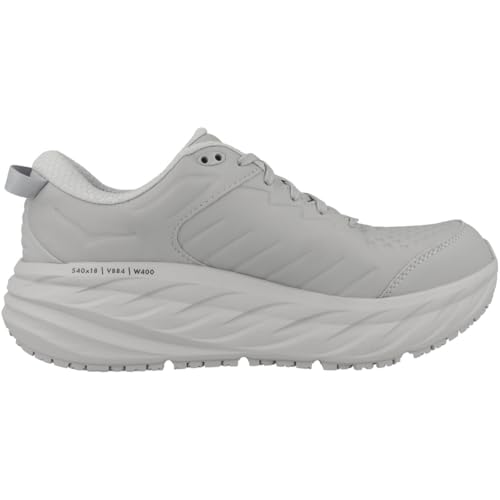HOKA Hoka Men's Bondi Slip Resistant Harbor Mist/Lunar Rock 10 Medium