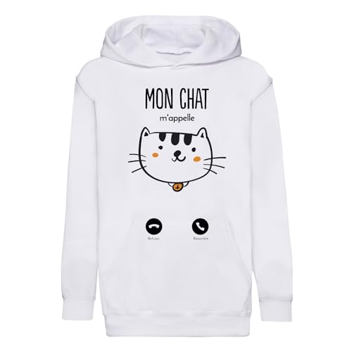 Sweat à capuche enfant chaton mignon pour combler les petits passionnés