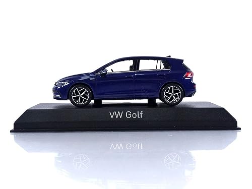 Norev NV840134 1:43 VW Golf 2020-Blue Metallic Volkswagen Collectable Model, Multi