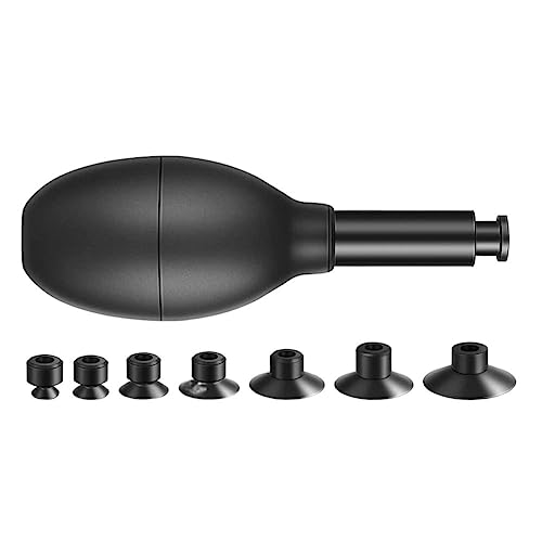 Pinafresa Lens Sucker Strong Suction Lens Puller Kit with 7 Interchangeable Suction Cups Strong Suction Manual Vacuum Suction Pen Lens Puller