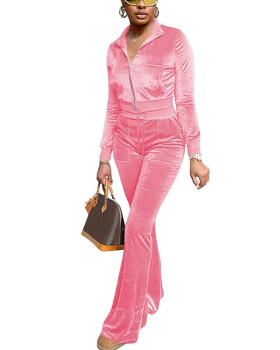 FIVCAT Women's 2 Piece Outfit Sweatsuits 2026 Velvet...