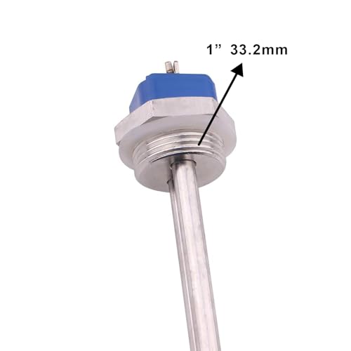 AIICIOO Heizelement 240v 1000w 1 Zoll BSP (DN25) Durchmesser 33.2mm Edelstahl mit Silikon-O-Ring