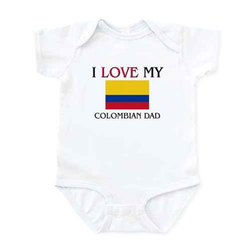 CafePress I Love My Colombian Dad Infant Bodysuit Cute Infant Bodysuit Baby Romper