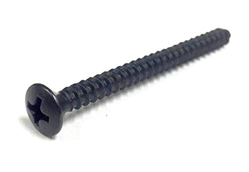 Tornillo Ovalado No. 8 1 1/2" Oxido Negro 50PK miniatura 1