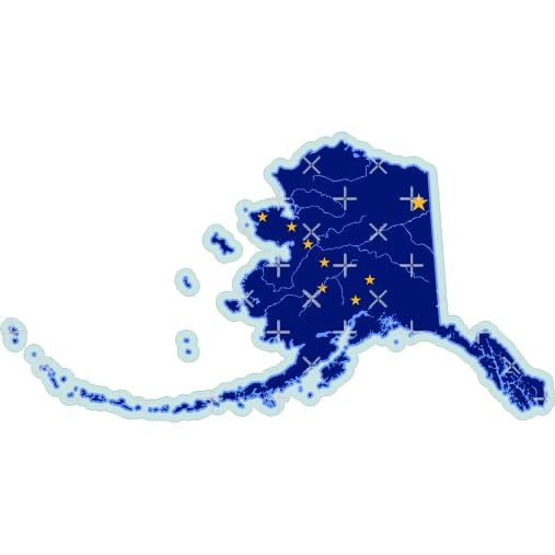 Alaskan Map-Flag American 5.5