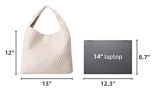 Image of Queenoris Fashion Hobo Bags for Women Top-handle Shoulder Bag Vegan Leather Purses Soft Summer Tote Bag | WOVEN
