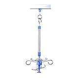 1. Presione para ajustar la altura: Al presionar el botón, puede aumentar o disminuir la altura del soporte de infusión para adaptarse a las diferentes alturas de la habitación.